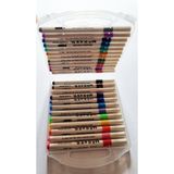 Modellino Akrilik Marker Kalem Şeffaf Beyaz Plastik Çantalı / 12-24-36-48-60 Renk Seçenekli Acrylic Painter