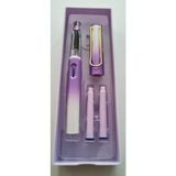 Modellino Dolma Kalem 2 Kartuş Tüplü Sert Pvc Kutulu Soft Pastel ve Metalik Renk Seçenekli - Pastel Lila Beyaz