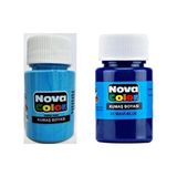 Modellino Nova Color 2'li Kumaş Boyası Forma Tişört ve Tekstil Çanta İçin 30CC Renk Seçenekleriyle - Mavi