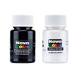 Modellino Nova Color 2'li Kumaş Boyası Forma Tişört ve Tekstil İçin Siyah Beyaz Renk Seçenekleri 30CC