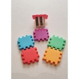 Modellino Puzzle Yapboz 2'li Kalemtıraş Sök Tak Kareler Kalemtraş - 1 Adet