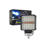 MODELPAZAR Off Road Çakarlı DRL Gündüz Led Kare Çalışma Lambası Traktör Tekne Tır Kamyon ATV Spot Sis Farı