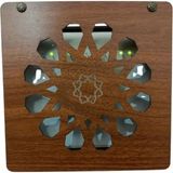 Modem Saklama Kutusu Ahşap Ceviz Dokulu Iç Ölçüler 18 X18X7.5 cm
