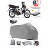 Modenas GT135 Branda Gri Arka Çanta Uyumlu(Topcase) Motosiket Brandası Motor Örtüsü Çadır Su Geçirmez Motosiklet Kılıfı Motor Brandası,lastikli,taşıma Torbalı