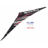 Modenas Gt135 İç Dizlik Etiketi Kırmızı Sol Orjinal