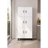 Modenza Mutfak Çok Amaçlı %100 Mdf Balkon Dolabı-Kiler Dolabı-Erzak Dolabı-Banyo Dolabı-Beyaz