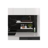 Modern 2'Li Uçan Raf Çok Amaçlı Duvar Rafı Organizer %100 Mdf Kitaplık Mutfak Banyo Rafı Drf01 Beyaz
