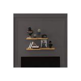 Modern 2'Li Uçan Raf Çok Amaçlı Duvar Rafı Organizer %100 Mdf Kitaplık Mutfak Banyo Rafı Drf03 Petra