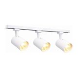 Modern 3 Lü Led Ray Spot Aydınlatma Seti 30w Beyaz Monofaze Ray Sistem Ayarlanabilir Tavan Spotu 3200k Günışığı Beyaz