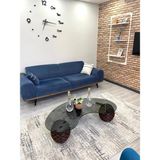 Modern 3 Top Orta Sehpa Salon-Oturma Odası - FÜME - KAHVERENGİ