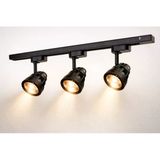 Modern 3’Lü Ray Spot Aydınlatma Seti 33W Monofaze Ray Uyumlu Ayarlanabilir Spot Led Günışığı 3200K Vitrin