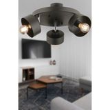 Modern 3'lü Siyah Plafonyer, Genç Odası, Mutfak ve Salon Şık Aydınlatma. - Ahşap - Seçenek 1