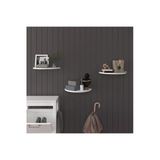 Modern 3'Lü Uçan Raf Çok Amaçlı Duvar Rafı Organizer %100 Mdf Kitaplık Mutfak Banyo Rafı Drf04 Beyaz