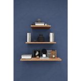 Modern 3'lü Uçan Raf Çok Amaçlı Duvar Rafı Organizer%100 MDF Kitaplık Mutfak Banyo Rafı DRF02