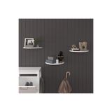 Modern 3'lü Uçan Raf Çok Amaçlı Duvar Rafı Organizer%100 MDF Kitaplık Mutfak Banyo Rafı DRF04