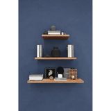 Modern 3'lü Uçan Raf Çok Amaçlı Duvar Rafı Organizer%100 MDF Kitaplık Mutfak Banyo Rafı DRF05 PETRA