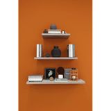 Modern 3'lü Uçan Raf Çok Amaçlı Duvar Rafı Organizer%100 MDF Kitaplık Mutfak Banyo Rafı DRF05 RETRO TAŞ