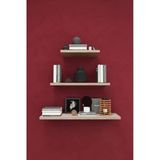Modern 3'lü Uçan Raf Çok Amaçlı Duvar Rafı Organizer%100 MDF Kitaplık Mutfak Banyo Rafı DRF05 SİDON