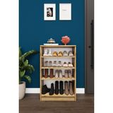 Modern 4 Katlı Raflı Ayakkabılık %100 MDF Çok Amaçlı Düzenleyici A31 - Safir