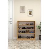 Modern 4 Katlı Raflı Ayakkabılık %100 MDF Çok Amaçlı Düzenleyici A32 - Safir