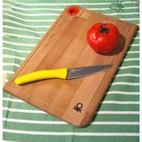 Modern Ahşap Kesme Tahtası, 22X33 Cm, Şık Kırmızı Tasarım - Açık Gri - Seçenek 1