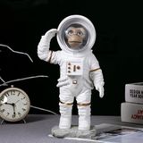 Modern Astronot Maymun Figür Biblo 13 cm Ev Ofis Masa Süsü Dekoratif Uzay Temalı Hediyelik Heykel
