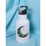 Modern Ay Baskılı Matara Suluk 600 ml - Sporcu Suluğu, Büyük Suluk, Spor Matara, Sporcu Sulukları