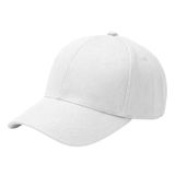 Modern Ayarlanabilir Cırt Cırtlı Logosuz Gabardin Spor Beyaz Şapka Unisex Erkek/Kadın