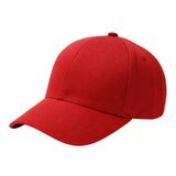 Modern Ayarlanabilir Cırt Cırtlı Logosuz Gabardin Spor Kırmızı Şapka Unisex Erkek/Kadın