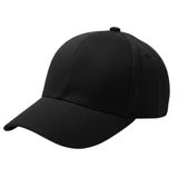 Modern Ayarlanabilir Cırt Cırtlı Logosuz Gabardin Spor Siyah Şapka Unisex Erkek/Kadın