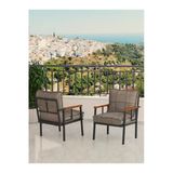 Modern Balkon, Bahçe, Cafe, Metal Koltuk, Kanepe Tekli - Cappucino