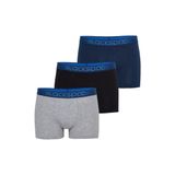 Modern Basics Shorty 3'lü Gri-Lacivert-Siyah-126 Boxer 9472 RENKLİ-126 M