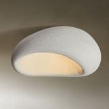 Modern Beton Sarkıt Avize, Oturma Odası, Salon, Mutfak Için Şık Tasarım - Ahşap - Beyaz - Seçenek 1