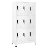 Modern Beyaz Çelik Dolap Dolabı 90 x 45 x 180 cm, Kilitlenebilir Kapılar, Hava Delikleri, Ofis ve Ev Organizasyonu için Dayanıklı Metal Depolama, Geniş Gardırop Çözümü