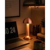 Modern Bronz Mantar Masa Lambası Led Dokunmatik Dekoratif Aydınlatma - Lisinya