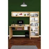 Modern Çalışma Masası Seti %100 Mdf Bilgisayar Ders Ofis Masası Kitaplık Çmt001 Safirmeşe