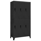 Modern çelik dolap 90 x 45 x 180 cm – kilitlenebilir kapı, havalandırma delikleri, ofis ve ev için uzun ömürlü depolama çözümü, askı ve isim etiketi dahil, antrasit kaplama