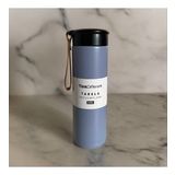 MODERN ÇİFT VAKUM YALITIMLI YANDAN DERİ TUTACAKLI SICAK/SOĞUK 450 ML GÜNLÜK, HEDİYELİK TERMOS. (Lila)