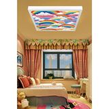 Modern Çocuk Odası LED Lamba, 60WATT Göz Yormayan Işık Gücü, Özel Yapay Zeka Tasarımlı Avize, 60X60 - Beyaz