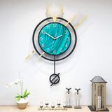 Modern Dekoratif Duvar Saati, Sarkaçlı Büyük Yuvarlak Sarkaçlı Saat, Akrilik Yaratıcı Sessiz Duvar Saatleri Oturma Odası Koridor A 6448 cm (2519 inç) (A 53x40 cm (21x16 inç))