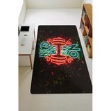 Modern Desenli Dijital Baskı Kaymaz Taban Çocuk Ve Genç Odası Halısı H0749 Renkli 140 X 200