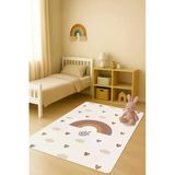 Modern Desenli Dijital Baskı Kaymaz Taban Çocuk Ve Genç Odası Halısı H0753 Renkli 100 X 300