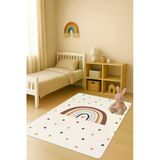 Modern Desenli Dijital Baskı Kaymaz Taban Çocuk Ve Genç Odası Halısı H0754 Renkli 80 X 150