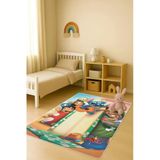 Modern Desenli Dijital Baskı Kaymaz Taban Çocuk Ve Genç Odası Halısı H0870 Renkli 140 X 200