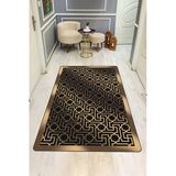 Modern Desenli Dijital Baskı Kaymaz Taban Halı H0118 Renkli 140 X 200
