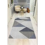 Modern Desenli Dijital Baskı Kaymaz Taban Halı H0152 Renkli 80 X 150