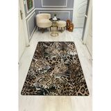 Modern Desenli Dijital Baskı Kaymaz Taban Halı H0158 Renkli 140 X 200