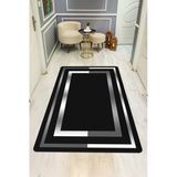 Modern Desenli Dijital Baskı Kaymaz Taban Halı H0189 Renkli 140 X 200