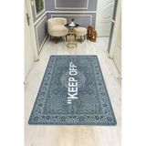 Modern Desenli Dijital Baskı Kaymaz Taban Halı H0234 Renkli 140 X 200