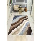 Modern Desenli Dijital Baskı Kaymaz Taban Halı H0734 Renkli 140 X 200